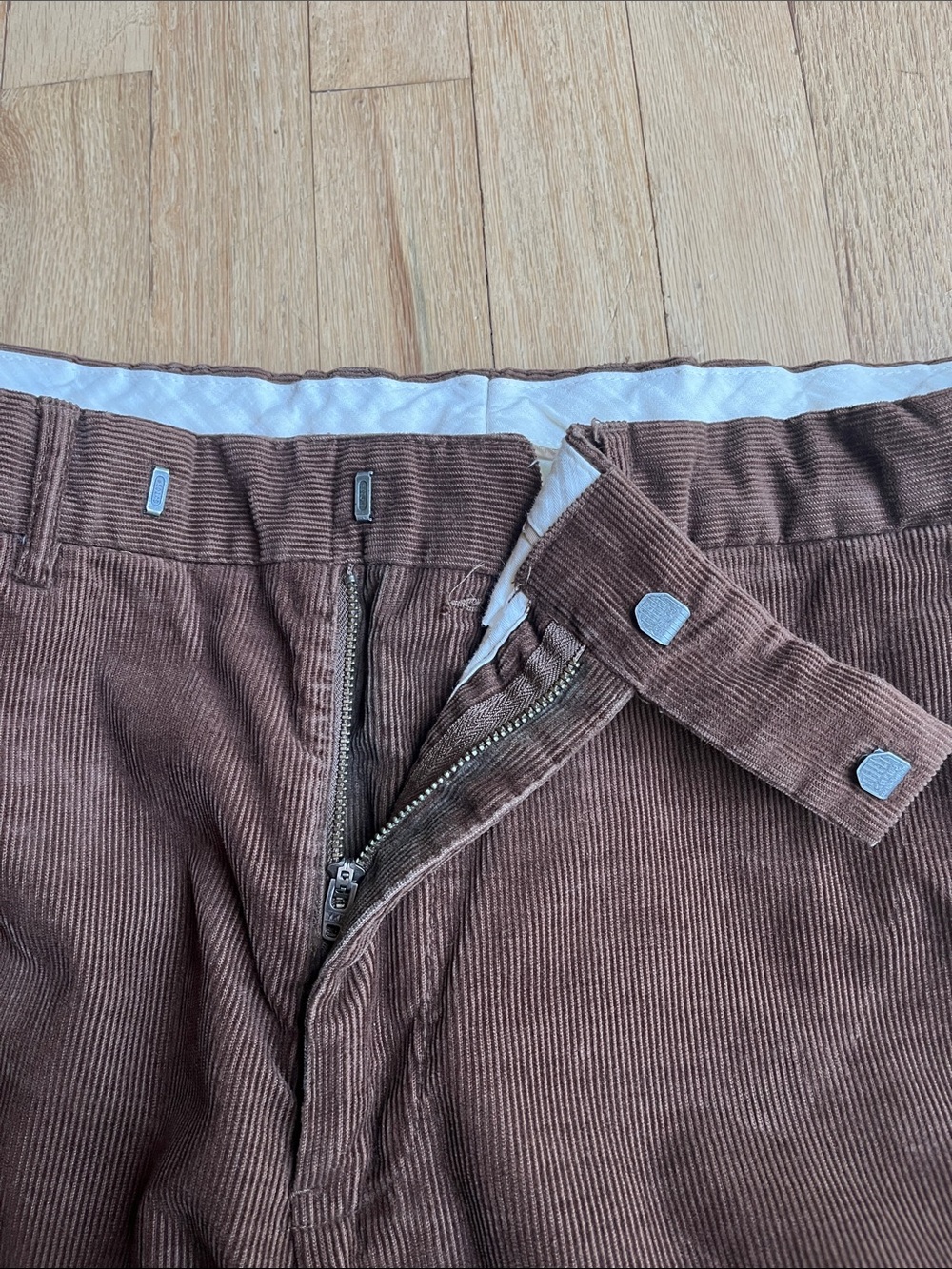 Polo by Ralph Lauren Brown Corduroy Straight-Leg Pants 36x34 - Picture 3 of 5